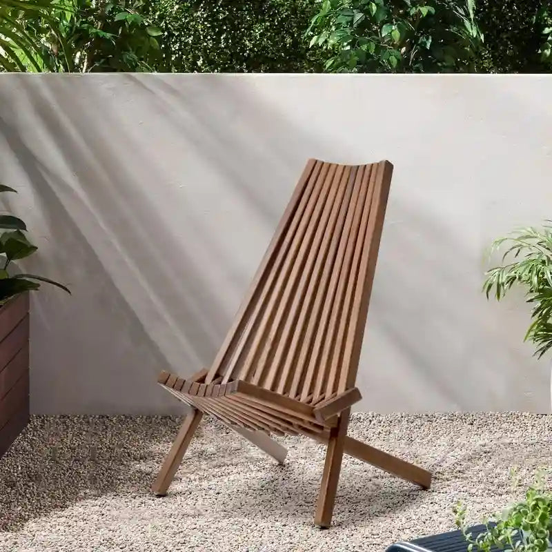 Folding wood chair