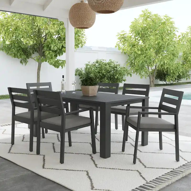 Homestyles Grayton Outdoor 7-Piece Dining Set - 38  x 29  x 68