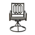 Kozyard Modern Classic Outdoor Metal Swivel Chairs Patio Dining Rocker Chair