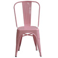 Industrial Stackable Metal Side Chair - N/A
