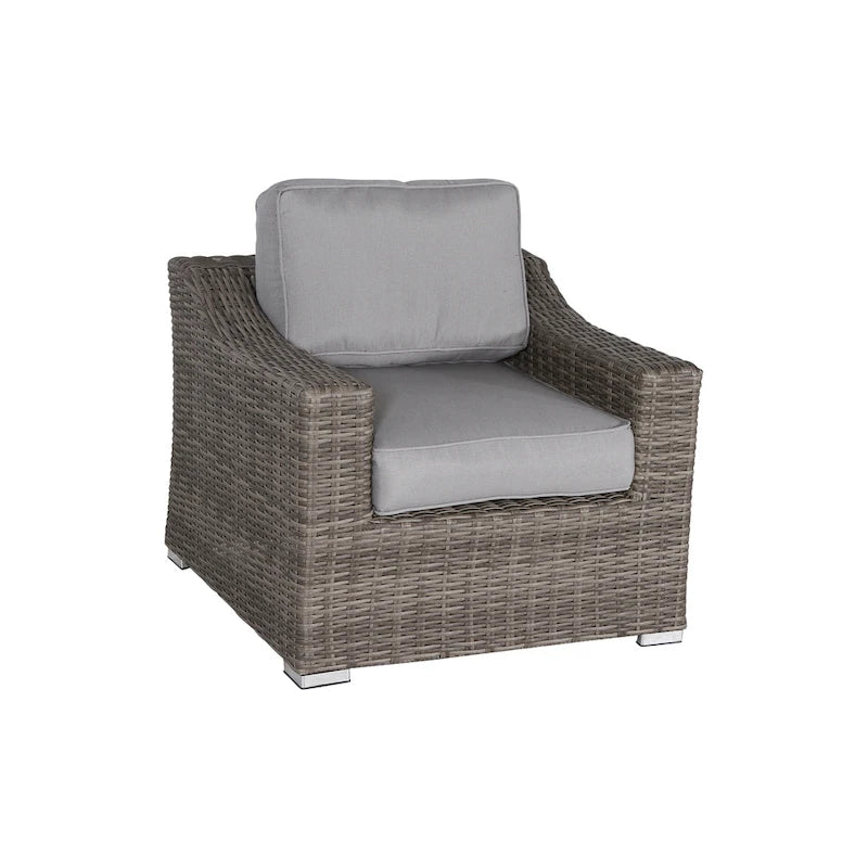 Marina Grey Wicker 5-piece Club Set