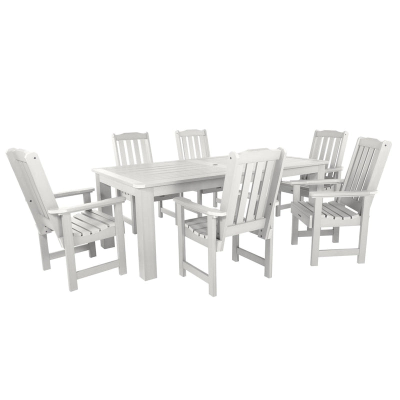 Lehigh 7-piece Outdoor Dining Set - 42  x 84  Table, Dining Height