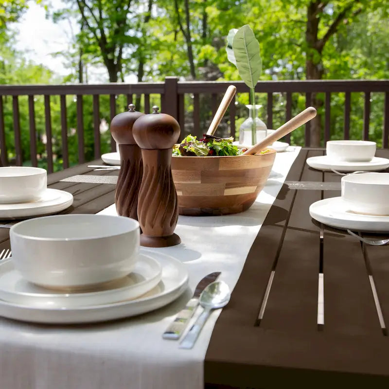 Lehigh 7-piece Outdoor Dining Set - 42  x 84  Table, Dining Height