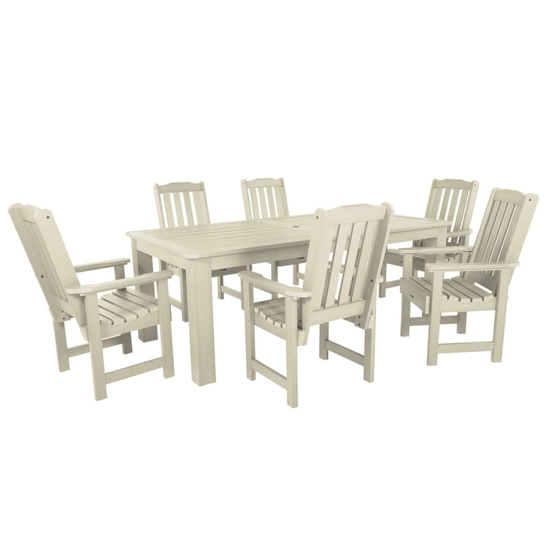 Lehigh 7-piece Outdoor Dining Set - 42  x 84  Table, Dining Height