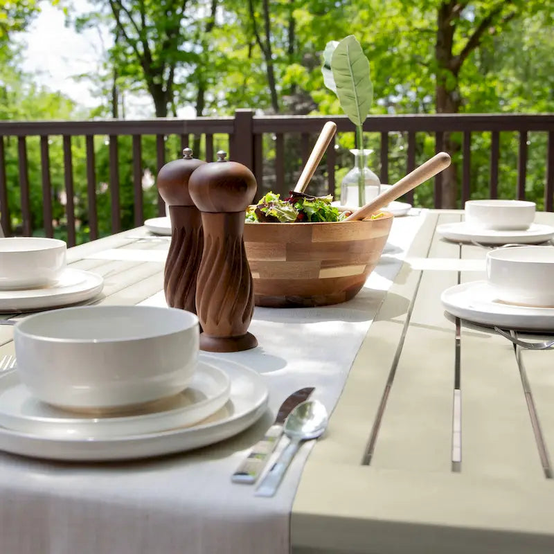 Lehigh 7-piece Outdoor Dining Set - 42  x 84  Table, Dining Height