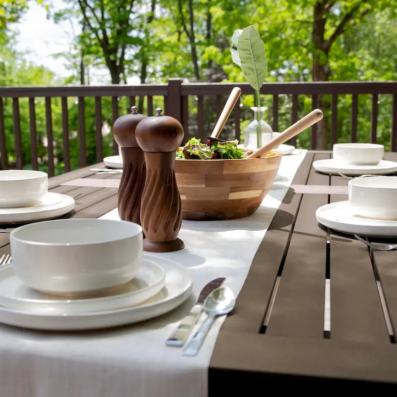 Lehigh 7-piece Outdoor Dining Set - 42  x 84  Table, Dining Height