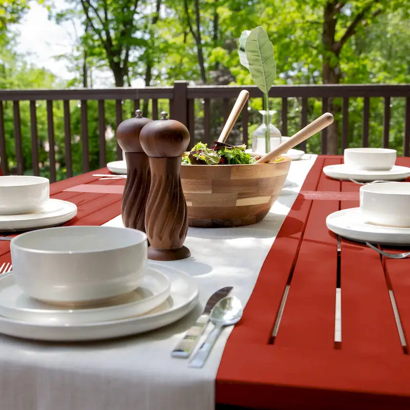 Lehigh 7-piece Outdoor Dining Set - 42  x 84  Table, Dining Height