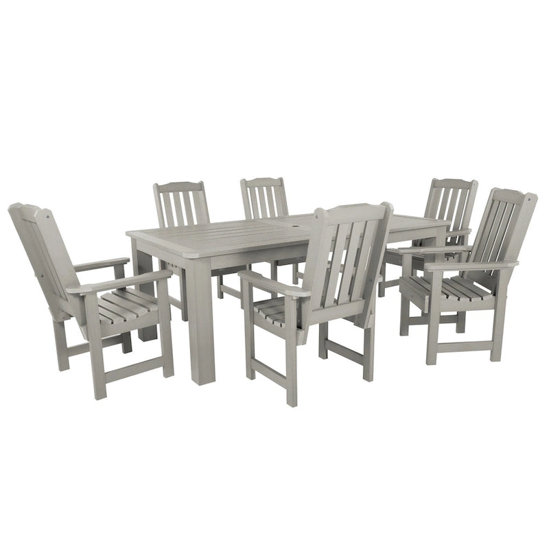 Lehigh 7-piece Outdoor Dining Set - 42  x 84  Table, Dining Height