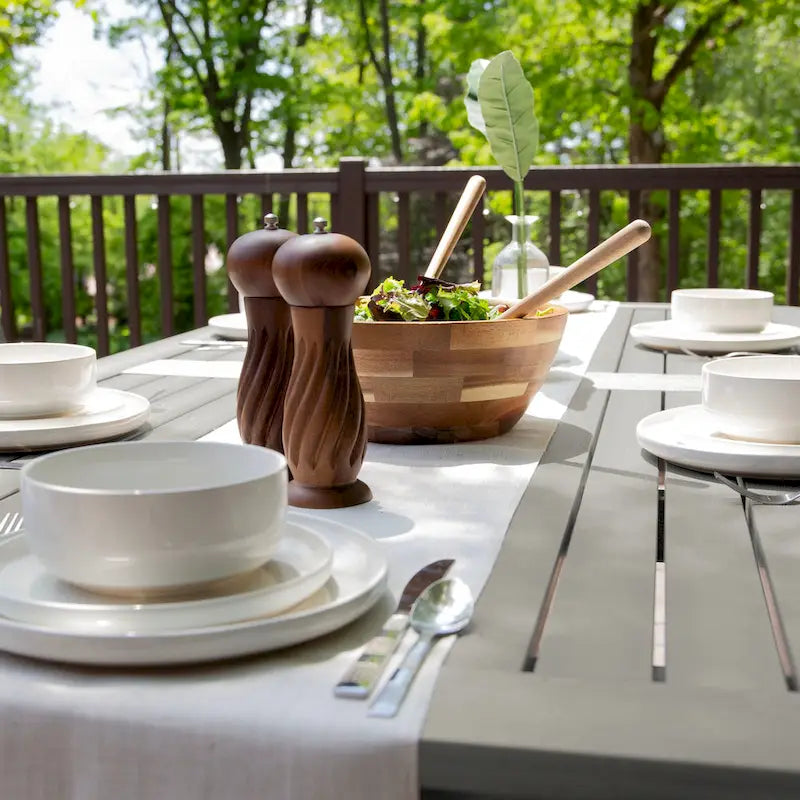 Lehigh 7-piece Outdoor Dining Set - 42  x 84  Table, Dining Height