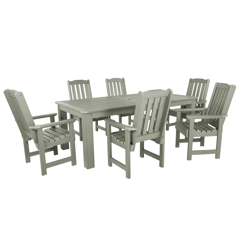 Lehigh 7-piece Outdoor Dining Set - 42  x 84  Table, Dining Height
