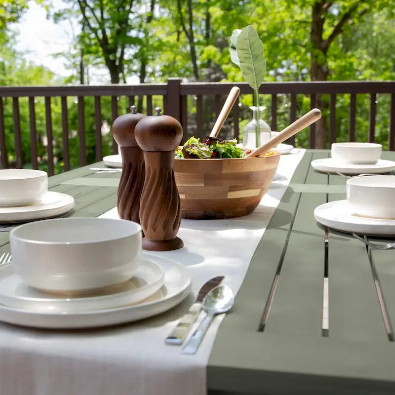 Lehigh 7-piece Outdoor Dining Set - 42  x 84  Table, Dining Height