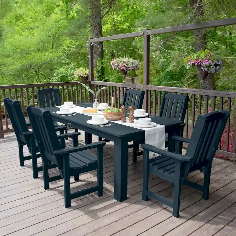 Lehigh 7-piece Outdoor Dining Set - 42  x 84  Table, Dining Height