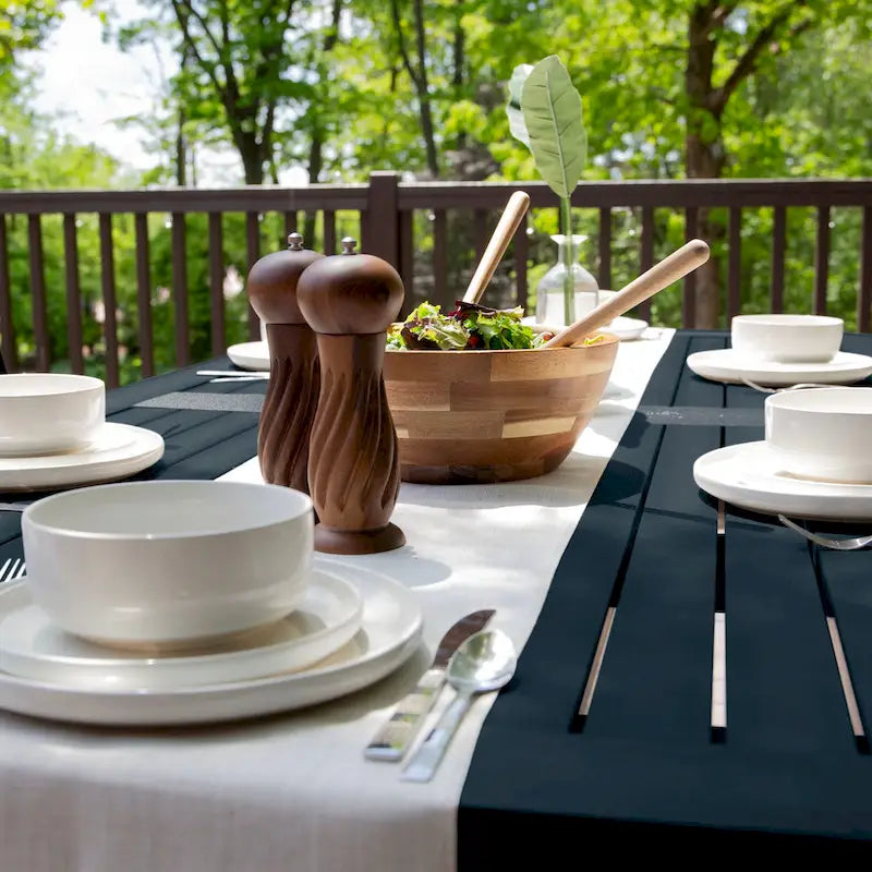 Lehigh 7-piece Outdoor Dining Set - 42  x 84  Table, Dining Height