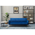 75" Tufted Velvet Convertible Sleeper Sofa - Multiple Colors