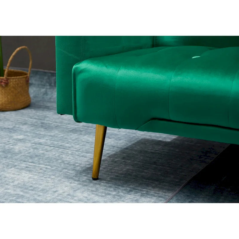 75" Tufted Velvet Convertible Sleeper Sofa - Multiple Colors