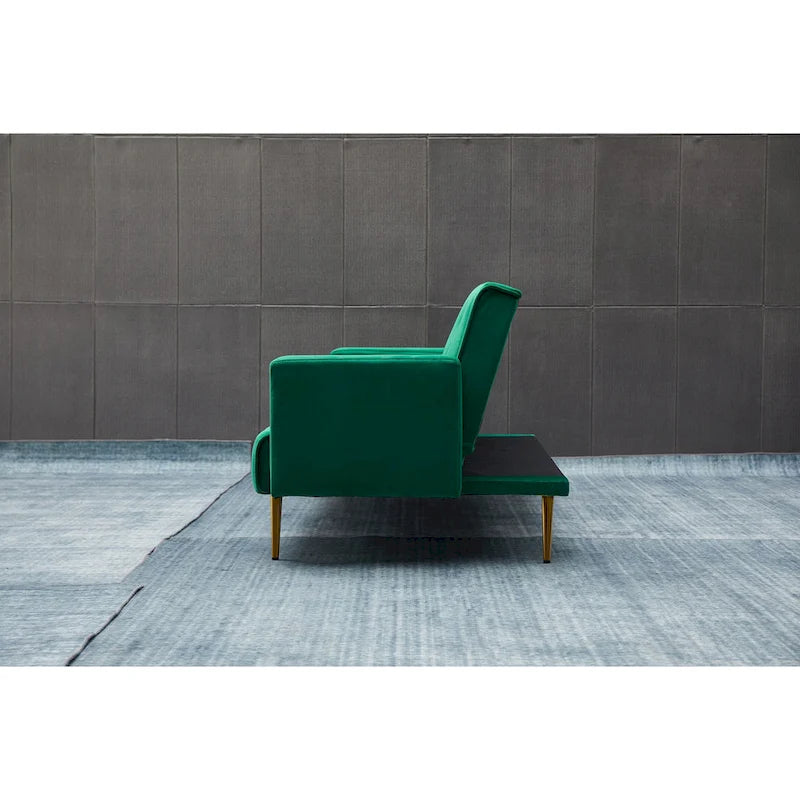 75" Tufted Velvet Convertible Sleeper Sofa - Multiple Colors