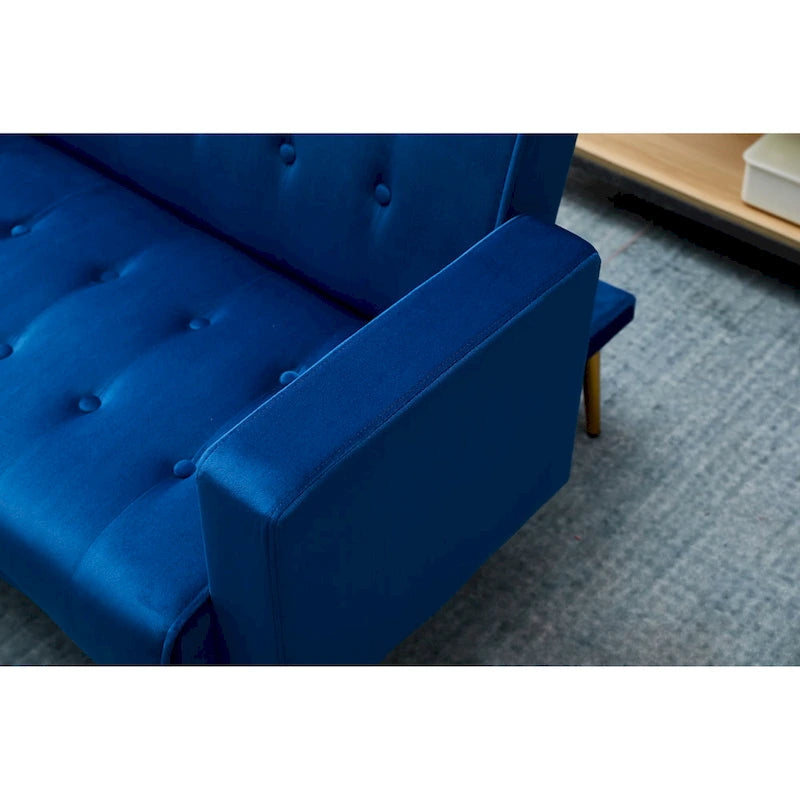 75" Tufted Velvet Convertible Sleeper Sofa - Multiple Colors