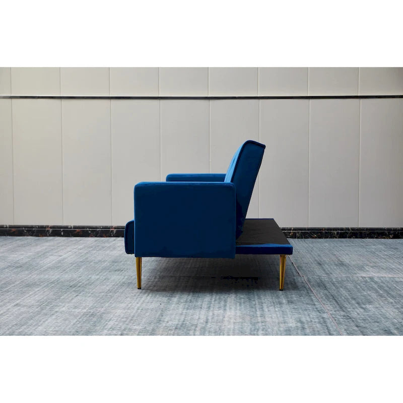 75" Tufted Velvet Convertible Sleeper Sofa - Multiple Colors