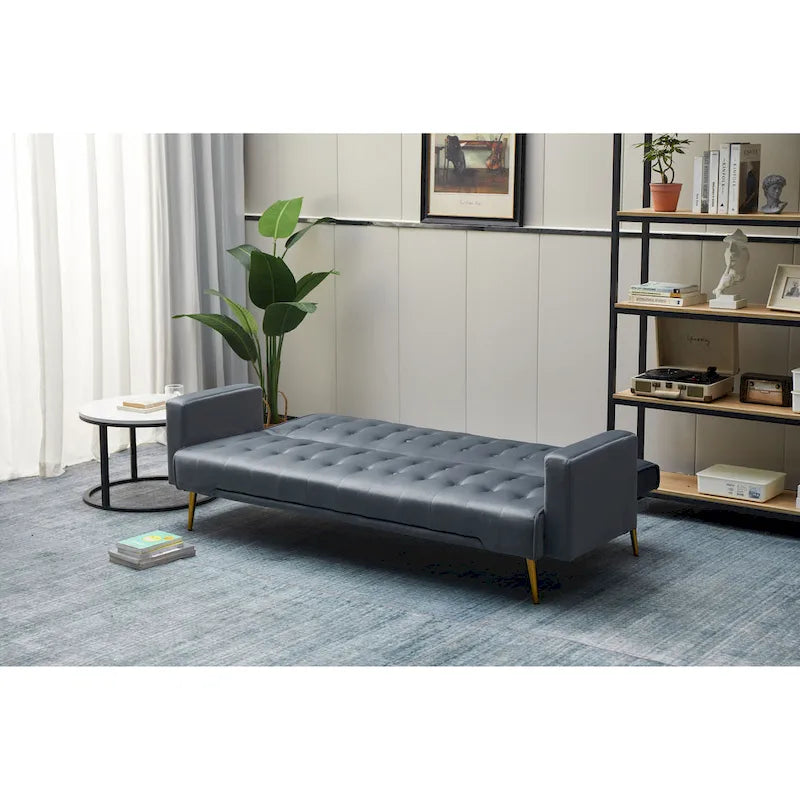 75" Tufted Velvet Convertible Sleeper Sofa - Multiple Colors