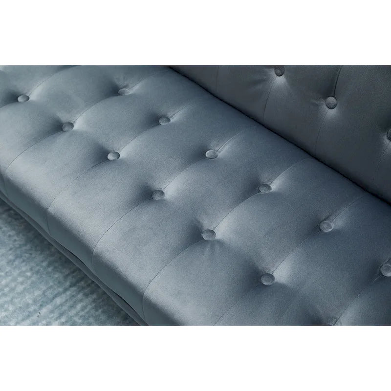 75" Tufted Velvet Convertible Sleeper Sofa - Multiple Colors