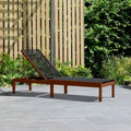 Amazonia Outdoor Patio Wood Chaise Sun Lounger - 1 Piece