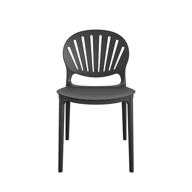COSCO Outdoor/ Indoor Stacking Resin Chair with Shell Back (2-pack)