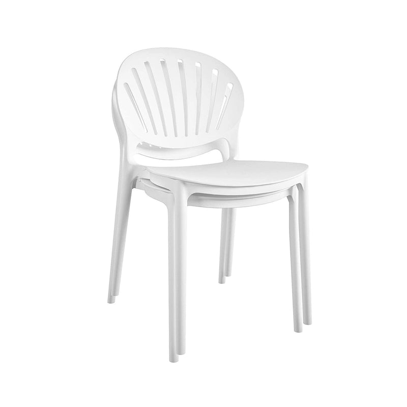 COSCO Outdoor/ Indoor Stacking Resin Chair with Shell Back (2-pack)