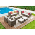 8 Piece Sectional Seating Group with Cushions