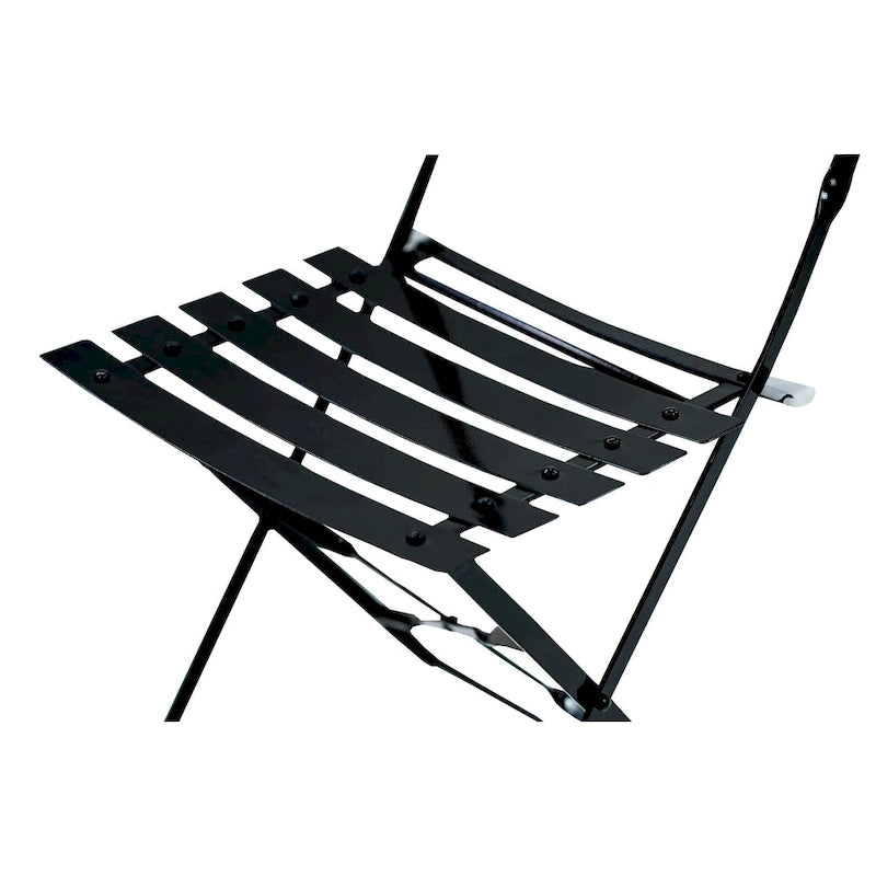 Folding Metal Bistro Chair, Set of 2