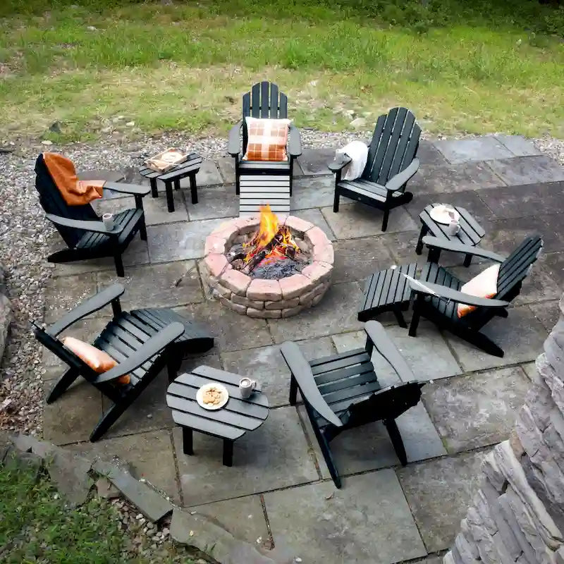 HIGHWOOD 12-Piece Adirondack Patio Conversation Set