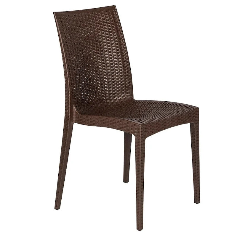 LeisureMod Mace 7-Piece Outdoor Dining Set with 4 Chairs 2 Arm Chairs - 28