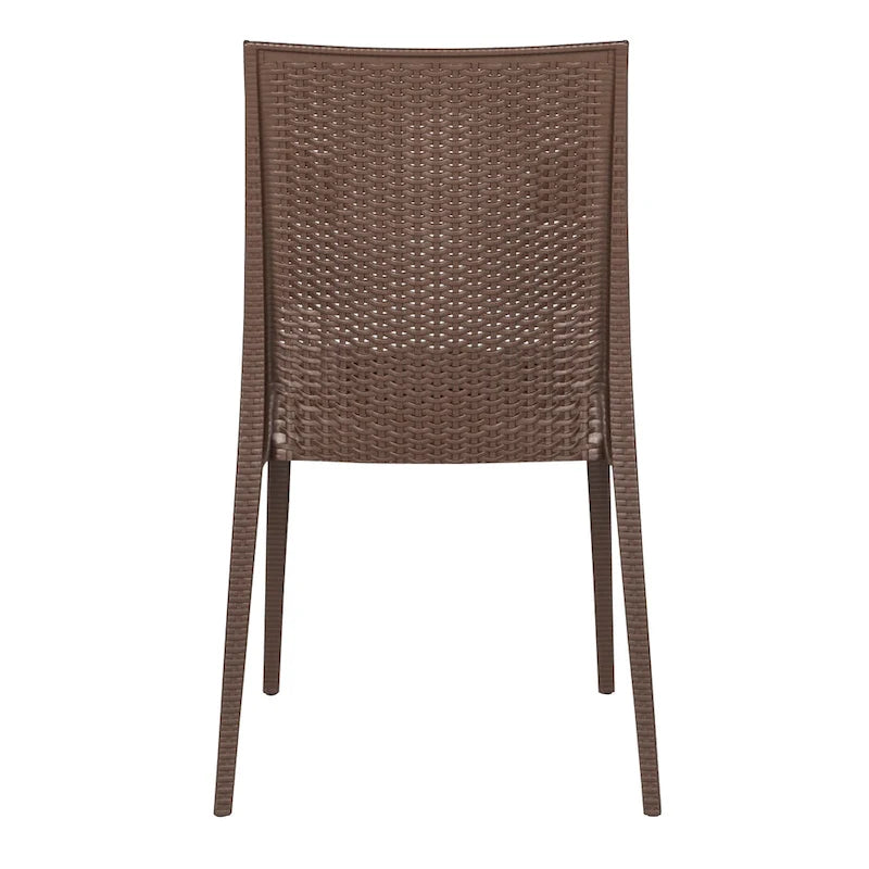 LeisureMod Mace 7-Piece Outdoor Dining Set with 4 Chairs 2 Arm Chairs - 28