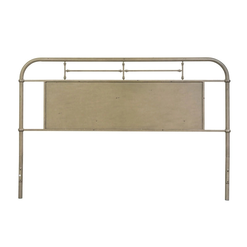 King Metal Headboard with Distressed Finish - Red, Orange, Cream, Black, Green