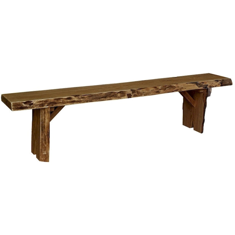 Live Edge Locust Wood 6' Wildwood Bench