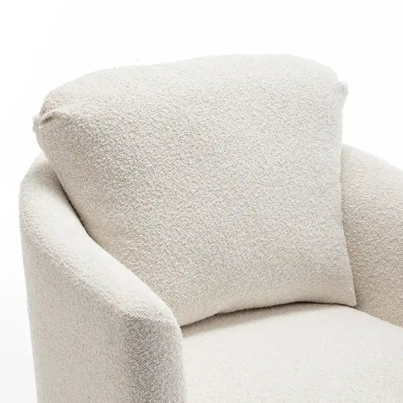 360° Swivel Barrel Accent Chair - Corduroy, Chenille, Boucle for 1