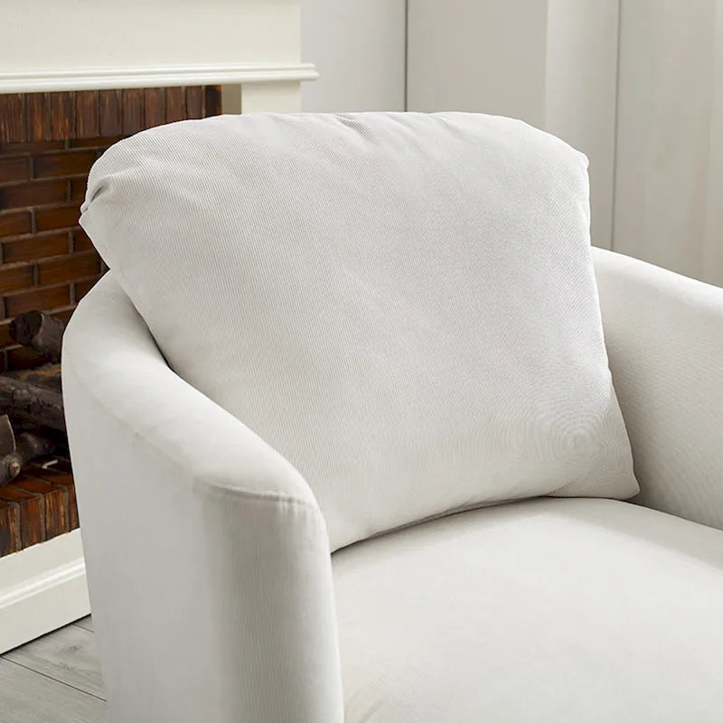 360° Swivel Barrel Accent Chair - Corduroy, Chenille, Boucle for 1