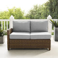 Crosley Bradenton Outdoor Wicker Sectional Left Side Loveseat - 52.75  W x 31.5  D x 32.5  H