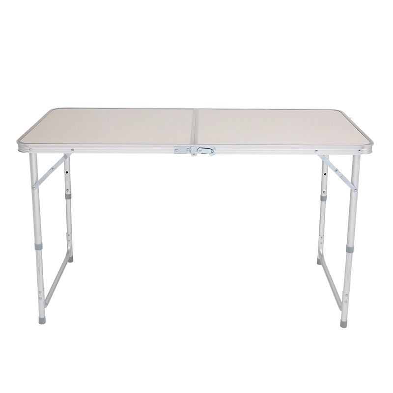 4Ft Portable Camping Table Multipurpose Folding Table White - 4Ft