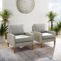 Crosley Capella Outdoor Wicker 2Pc Chair Set - 33 H x 28.25 W x29.5 D