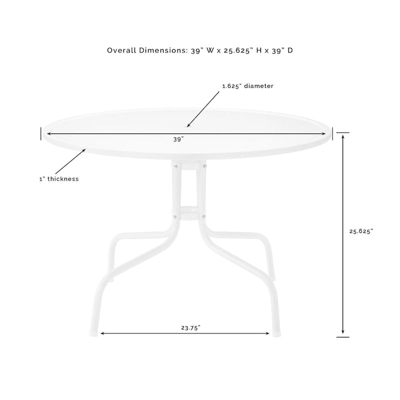 Crosley Griffith Aqua 5-piece Metal Outdoor Dining Set - N/A