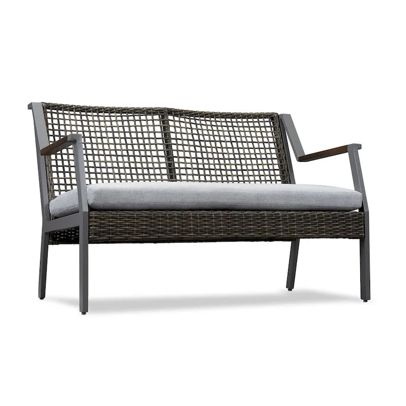 Calvin 46.5  Love Seat Gray by Real Flame
