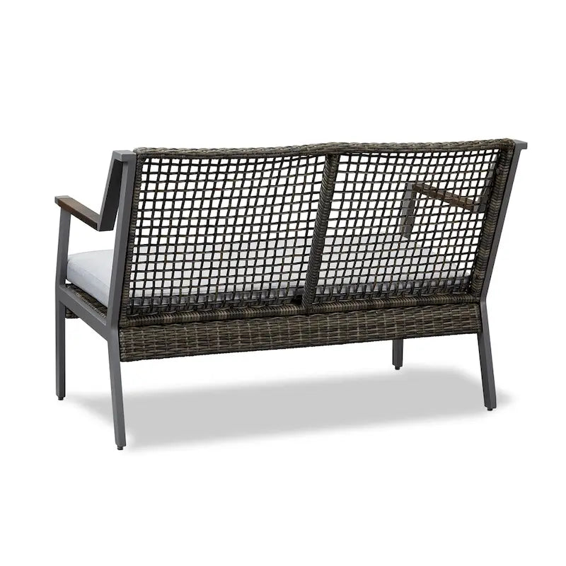 Calvin 46.5  Love Seat Gray by Real Flame