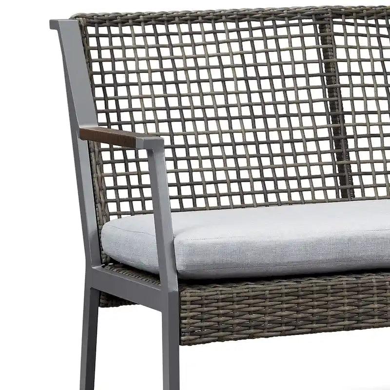 Calvin 46.5  Love Seat Gray by Real Flame