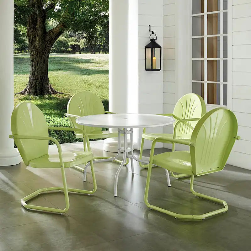 Crosley Griffith Key Lime 5-piece Metal Outdoor Dining Set