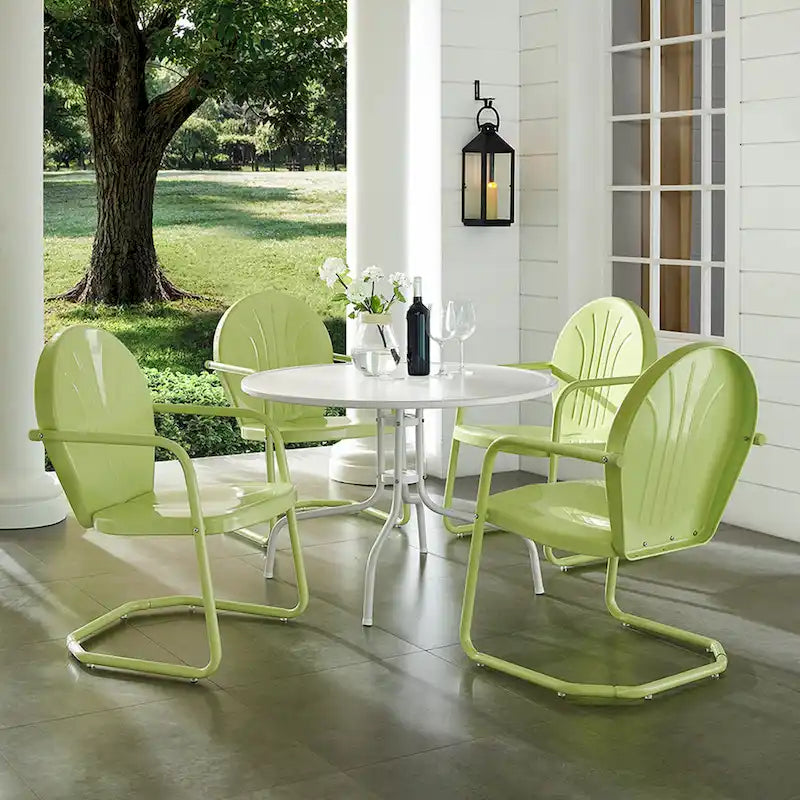 Crosley Griffith Key Lime 5-piece Metal Outdoor Dining Set