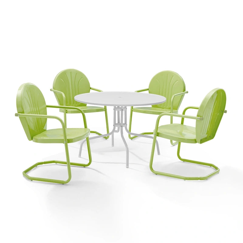 Crosley Griffith Key Lime 5-piece Metal Outdoor Dining Set