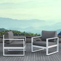 Baltic Chairs (Set of 2) in White by Real Flame