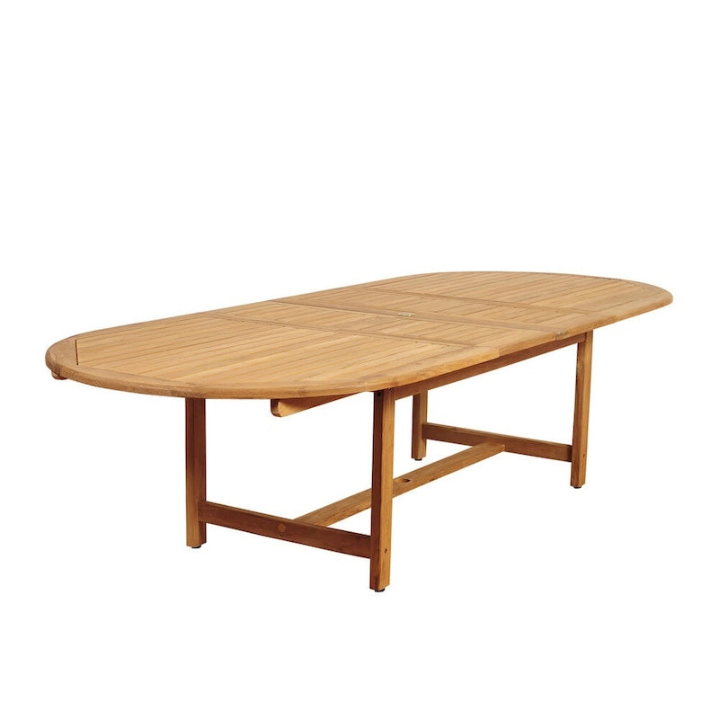 11pc Solid Teak Extendable Outdoor Patio Dining Set - 11 Piece