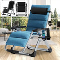 DoCred Folding Outdoor Zero Gravity Chair, with Cushion, Pillow, Blue