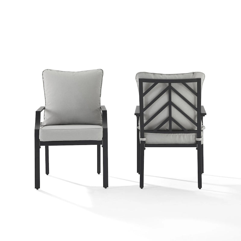 Crosley Otto 2Pc Outdoor Metal Dining Chair Set